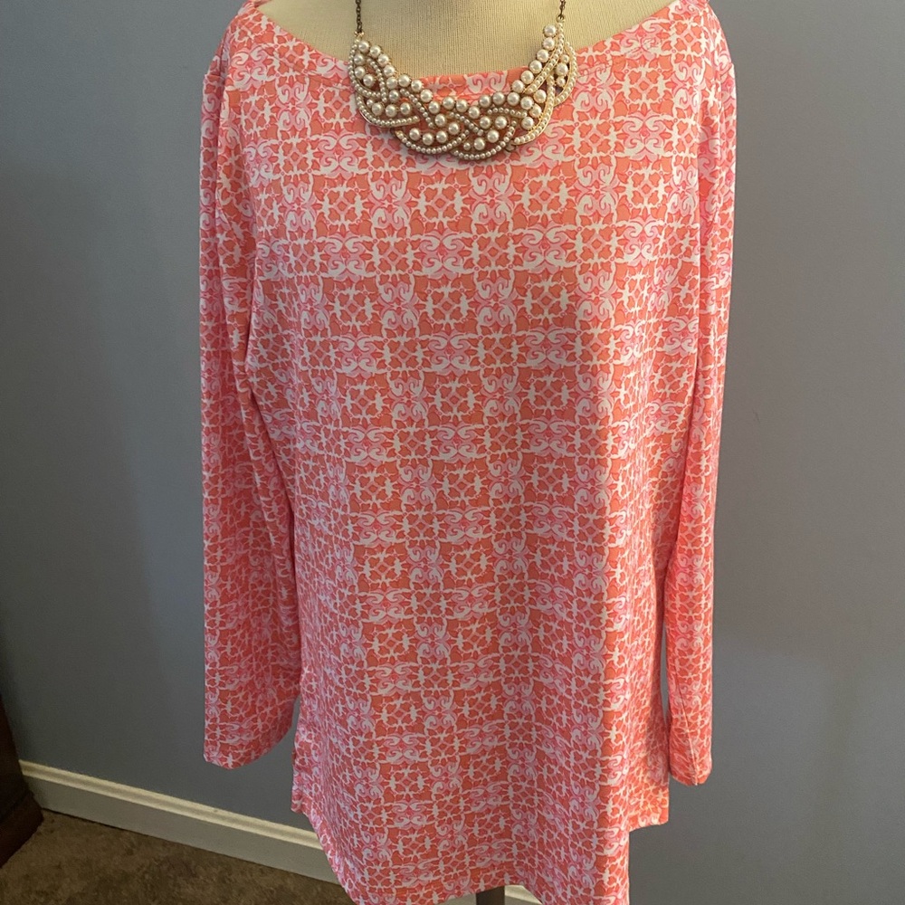 Vineyard Vines Multicolored Long Sleeve Boxy Tunic